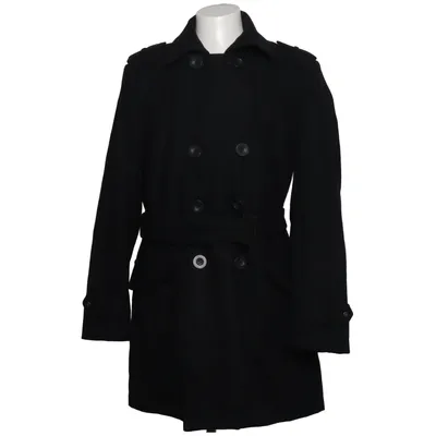 Trenchcoat (Schwarz) von S&T Viskose, Wolle