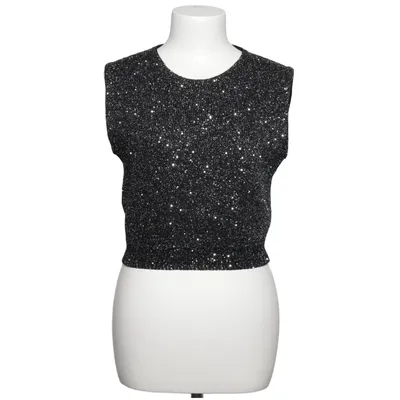 Topp (Svart, Silverfärgad) från Miu Miu Polyamid, Polyester, Ull