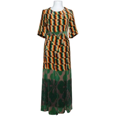 Klänning (Grön, Orange, Flerfärgad) från Dries van Noten Silke, Viskos