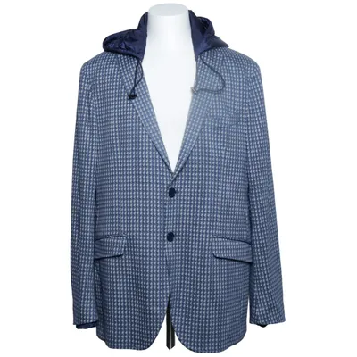 Blazer (Blue, White) from Etro Cupro, Polyamide, Polyester, Viscose