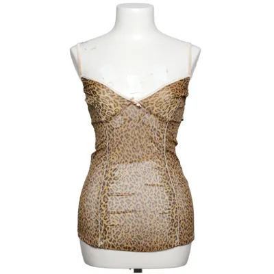 Pyjamatop (Bruin, Zwart) van Dolce & Gabbana Elastaan, Polyamide