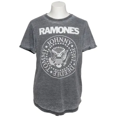 T-shirt (Grå) fra Ramones Bomuld, Polyester