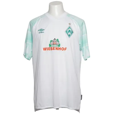 Fotbollströja (Vit, Grön) från Umbro Polyester