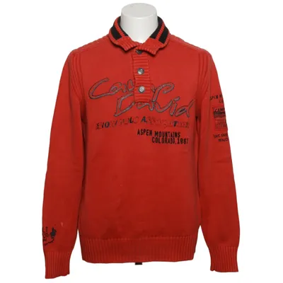 Pull-over (Rouge) de Camp David Coton, Polyester
