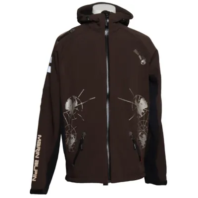 Softshell jacket (Brown, Black) from Marin Alpin Polyester