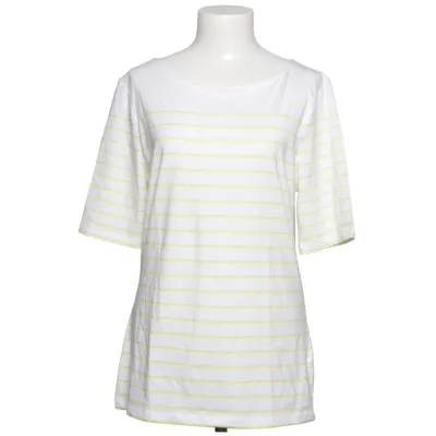 T-shirt (Hvid, Gul) fra Manguun Bomuld, Elastan