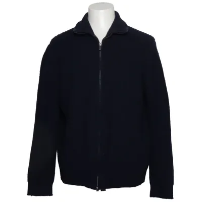 Cardigan (Bleu) de Massimo Dutti Coton, Polyamide, Laine