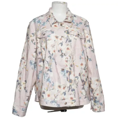 Denimjakke (Pink, Flerfarvet) fra Laura Torelli Bomuld, Elastan, Polyester