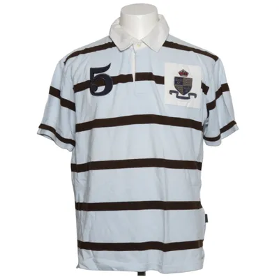 Polo shirt (Blue, Brown, White) from Kitaro Cotton
