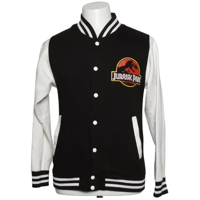 Veste universitaire (Noir, Blanc) de Jurassic Park Coton, Polyester