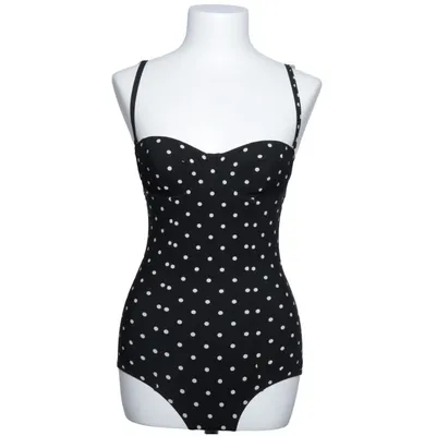 Swimsuit (Black, White) from Dolce & Gabbana Beachwear Elastane, Polyamide, Polyester, Polyurethane