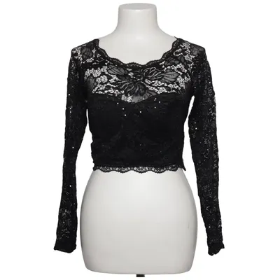 Top (Black) from Sequin Hearts Elastane, Polyamide, Polyester