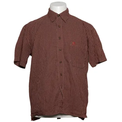 Short sleeve shirt (Red, Brown) from Fjällräven Polyester, Viscose
