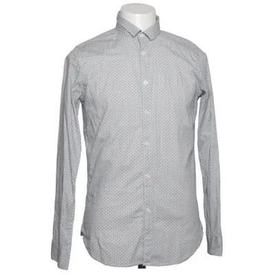 Shirt (White, Gray) from Dstrezzed Cotton, Elastane