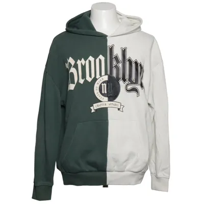 Hoodie (Green, White) from Chapter Cotton, Polyester