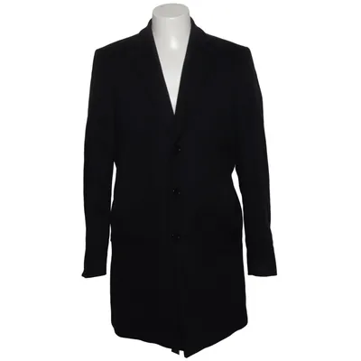 Coat (Black) from Felix W Cashmere, Polyamide, Polyester, Wool