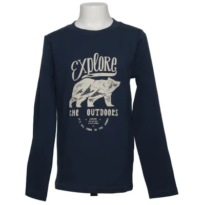 Long sleeve T-shirt (Blue) from Lamino Cotton, Elastane