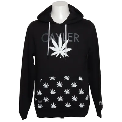Hoodie (Black, White) from Cayler & Sons Cotton, Polyester