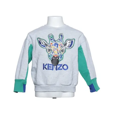 Sweatshirt (Gray, Green, Blue) from Kenzo Kids Cotton, Elastane, Polyester