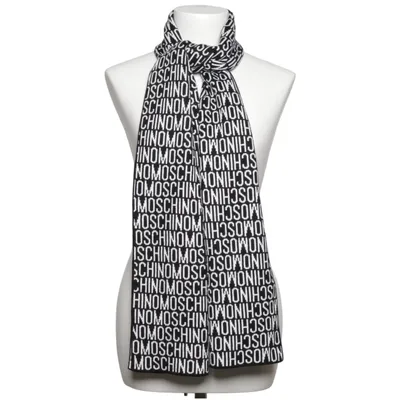 Halsduk (Svart, Vit) från Moschino Akryl, Ull