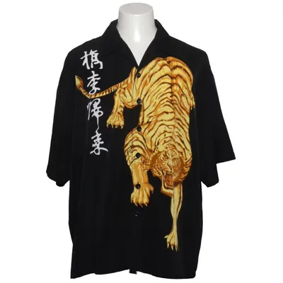 Kortärmad skjorta (Svart, Gul, Vit) från Rocawear Polyester