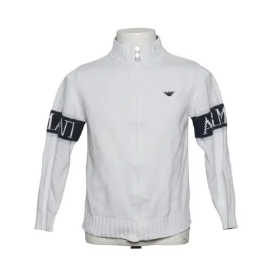 Cardigan (White, Black) from Armani Junior Cotton