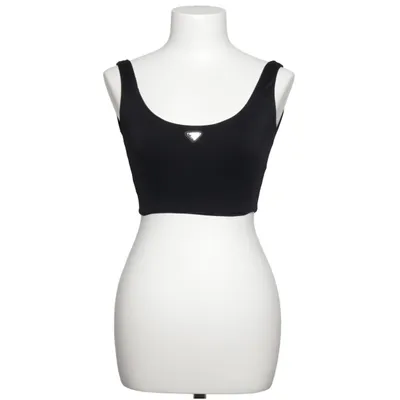 Crop top (Black) from Prada Elastane, Polyamide