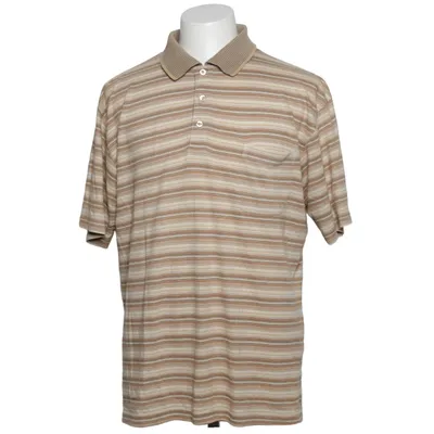 Polo shirt (Beige, White, Brown) from Kingfield Cotton, Polyester