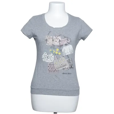 T-shirt (Grå, Flerfärgad) från Miu Miu