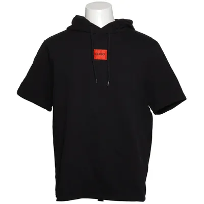 Kortärmad huvtröja (Svart) från Hugo Boss Bomull