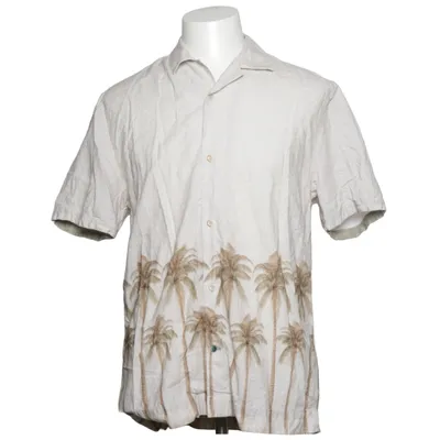 Short sleeve shirt (Beige, Brown) from Colours & Sons Cotton