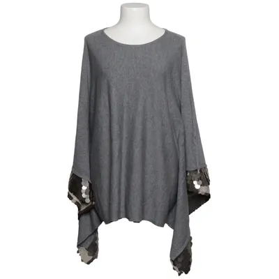 Poncho (Gray, Silver) from Beauty Women Elastane, Modal, Polyamide, Viscose