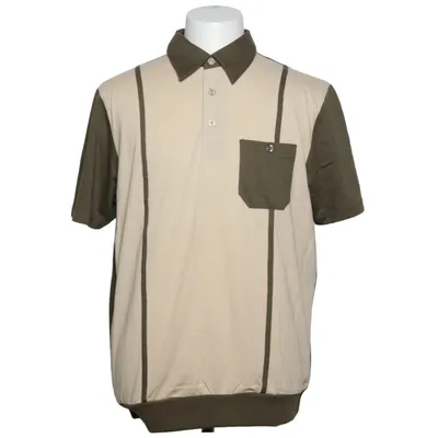 Polotrøje (Grøn, Beige) fra Roger Kent Bomuld, Polyester