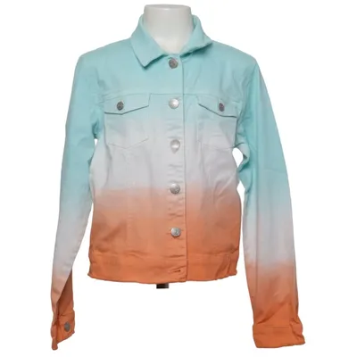 Denimjakke (Blå, Hvid, Orange) fra Boboli Bomuld, Elastan