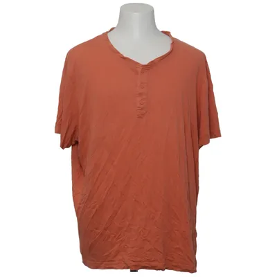 Henley shirt (Oranje) van Livergy Katoen