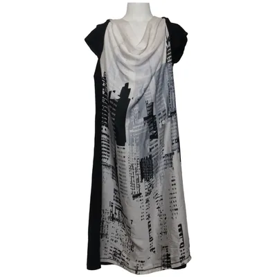 Kjole (Sort, Hvid, Grå) fra Salko Elastan, Polyester, Viscose