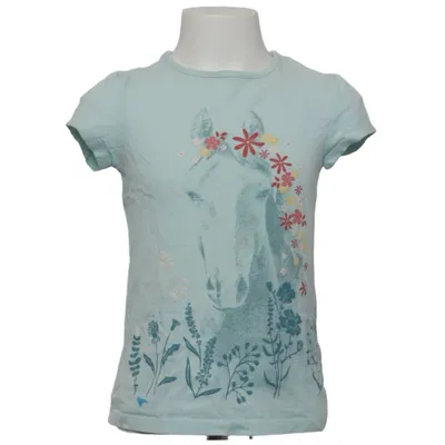 T-shirt (Groen) van Kids Katoen, Elastaan
