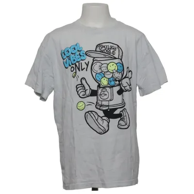 T-shirt (Wit, Meerkleurig) van Smiley World Katoen