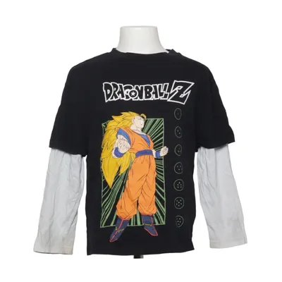 Langærmet t-shirt (Sort, Hvid, Flerfarvet) fra DragonBallz Bomuld