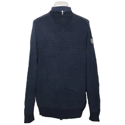 Strickpullover (Blau) von Kitaro Men Baumwolle