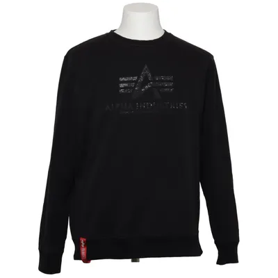 Sweatshirt (Black) from Alpha Industries Cotton, Polyester