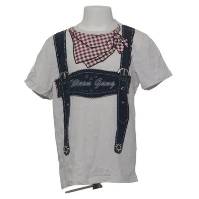 T-shirt (White, Blue, Red) from NKD Cotton, Elastane