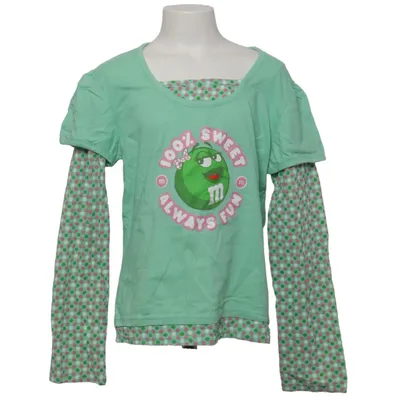 Langærmet t-shirt (Grøn, Pink, Hvid) fra M&M's