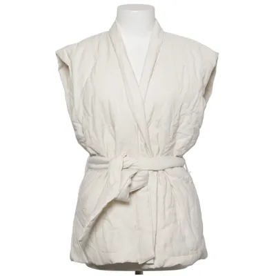 Outer vest (Beige) from MSCH Copenhagen Cotton, Polyamide, Polyester, Viscose