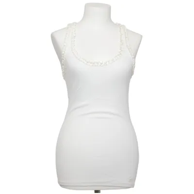 Tank Top (White) from Abercrombie & Fitch Cotton, Elastane