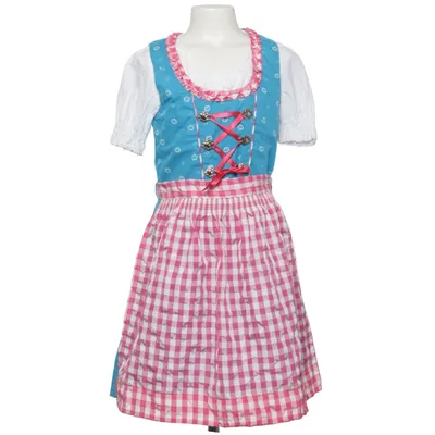 Dirndl (Blå, Pink, Hvid) fra Ramona Lippert Bomuld, Polyester
