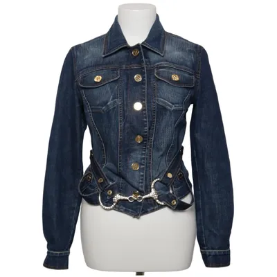 Denim jacket (Blue) from Roccobarocco Cotton