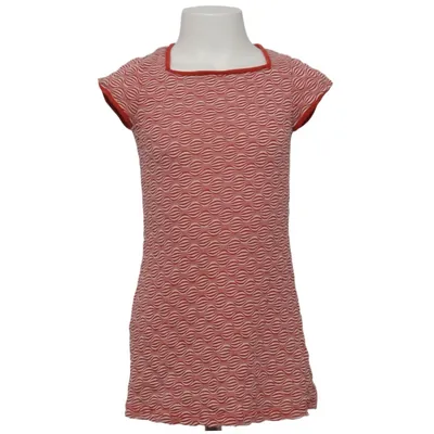 Robe (Rouge, Blanc) de Petit Louie Polyester, Viscose