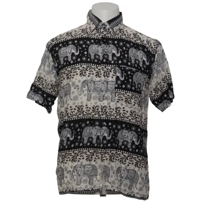Short sleeve shirt (Black, White) from Pidoza