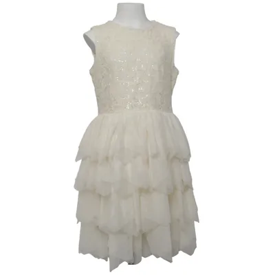 Jurk (Wit) van H&M Katoen, Polyamide, Polyester